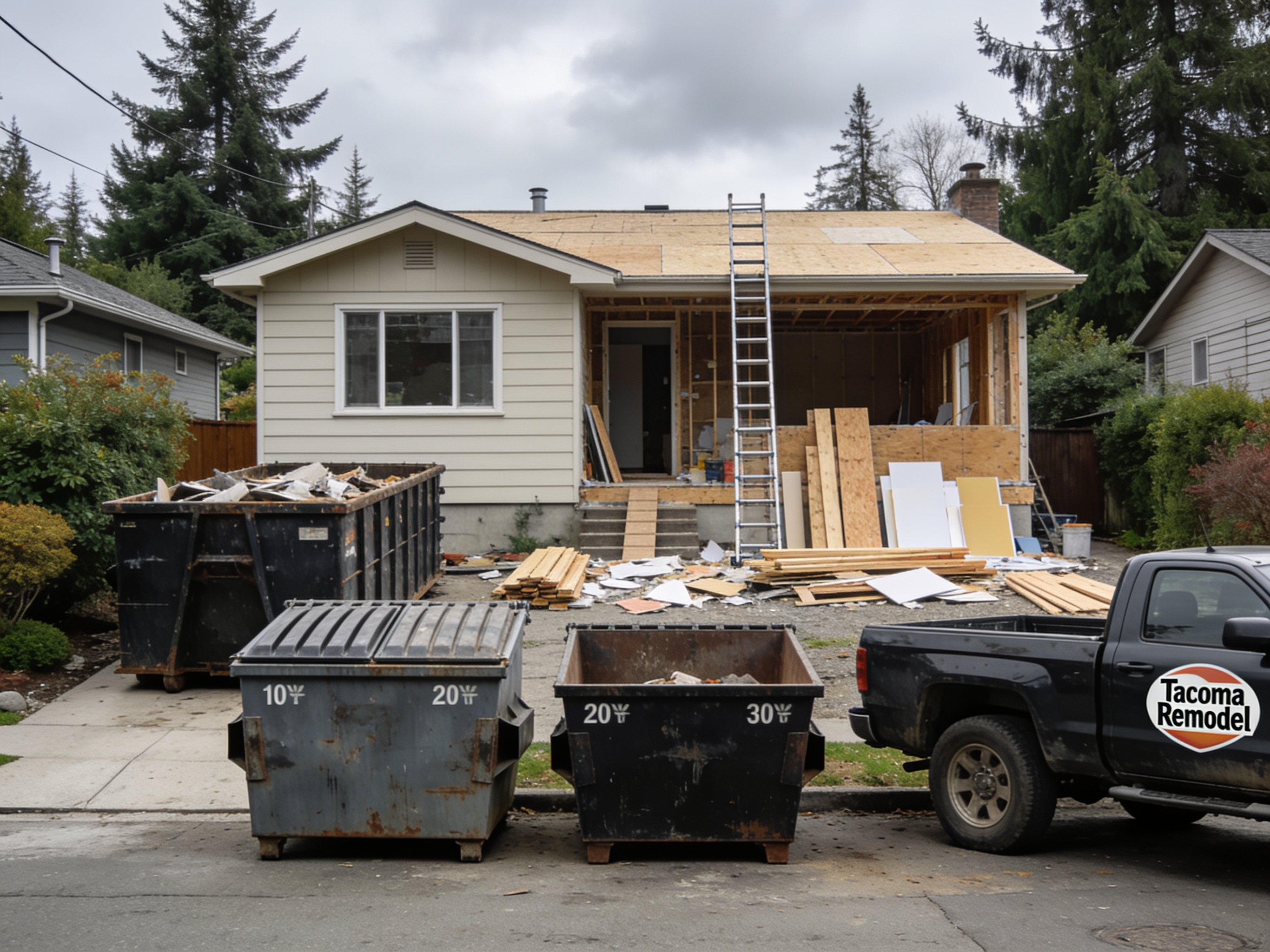 How to Choose the Right Dumpster Size for a Tacoma Remodel